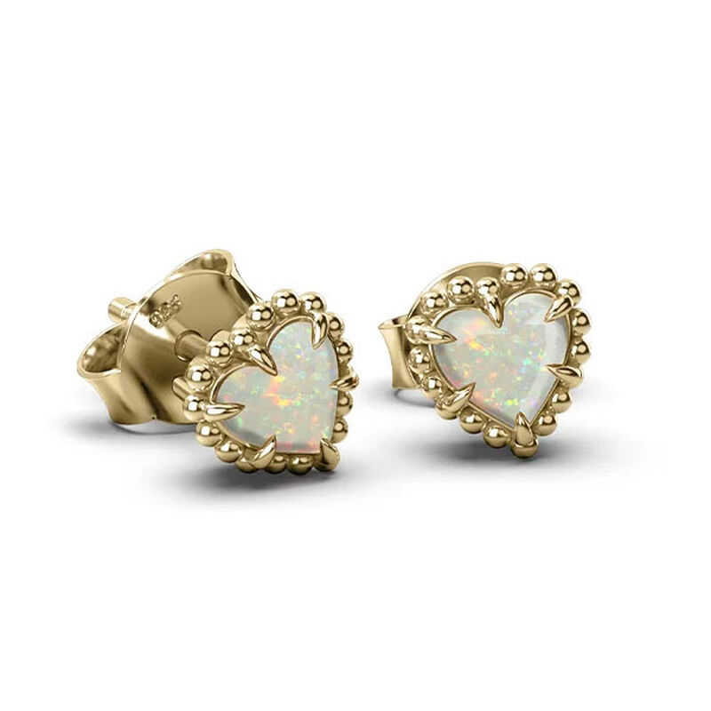 Stolen Girlfriends Club Dahlia's Heart Earrings image number 2